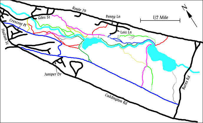Six Mile Creek Map